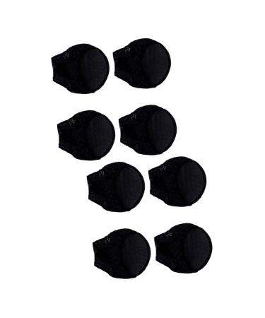 Mobestech 4 Pairs No Show Half Cover High Heel Insoles Women No Show No Show Liner Socks Half Womens No Show Socks Toe Cover Non- High Heels Half Sole High Heel Miss Invisible Half Size Pad