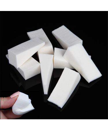 40pcs White Triangle Makeup Wedges - Premium Cosmetic Sponges for Flawless Foundation Application | Beauty Tools for Professional Makeup - Buy Online on GoSupps.com