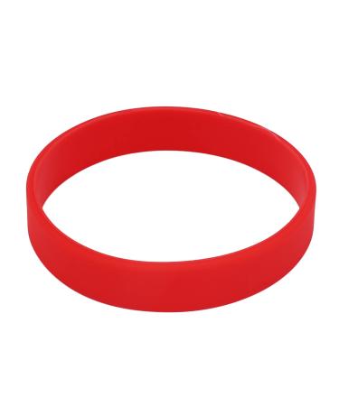 carrub Fashion Silicone Rubber Band Elastic Bracelet Bangle Red Silicone Rubber