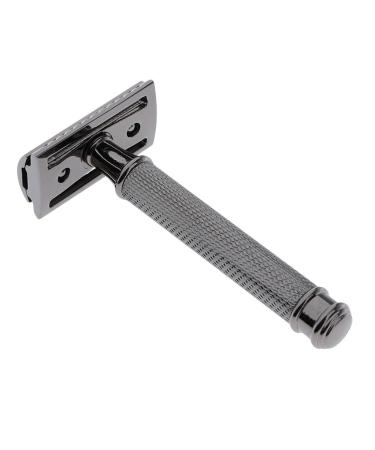 2 Set Classic Manual Double Edge Razor for Men - Black - Perfect for Daily Shaving - International Shipping Available - Buy Online on GoSupps.com