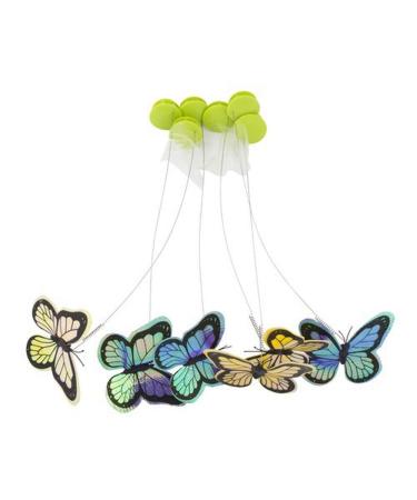 All for Paws Interactive Motion Activate Cat Butterfly Toy with One Replacement Flashing Butterflies Toy 6pack Refill