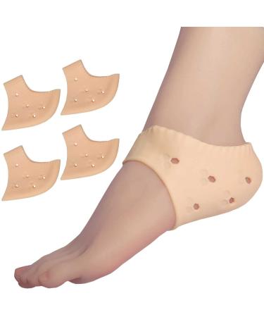 Chiroplax Heel Cushions Pads Cups Plantar Fasciitis Inserts Protectors Dry Cracked Heel Pain Relief Gout Bone Spurs Achilles  4 pcs