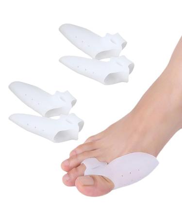 Lamkrtlp 2 Pairs Gel Bunion Protector Big Toe Straightener Bunion Guard for Big Toe Relieve Foot Pain from Friction Rubbing and Pressure Toes Unisex