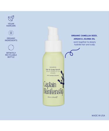 Captain Blankenship Nourish Hair & Scalp Serum - Vegan Hair Oil with Rosemary Extract for Frizz Reduction - 2 oz - International Shipping Available - Buy Online on GoSupps.com