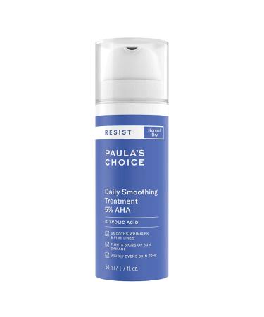 Paula's Choice Resist anti -aging 5% aha peeling - face lotion exfolian with glycolic acid & salicylic acid - reduces pigment spots & folds - normal to dry skin - 50 ml