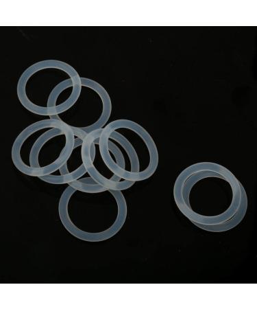 Harayaa Pack of 10 Transparent Silicone Rings for Pacifier Holders | Durable Accessories for Pacifier Chains - Ideal for Babies - Buy Online on GoSupps.com