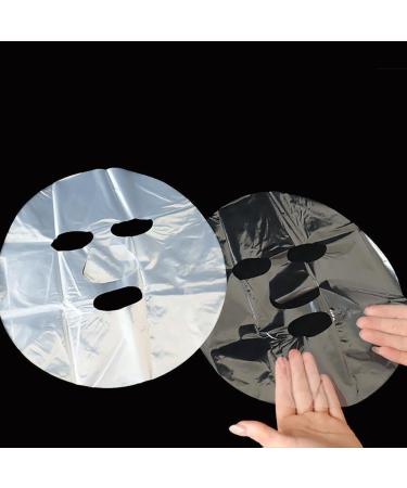 200 Sheets Clear Plastic Face Mask Facial Sheet Masks Transparent Skincare Face Masks Spa Face Moisture Masks for Women Men - Buy Online on GoSupps.com