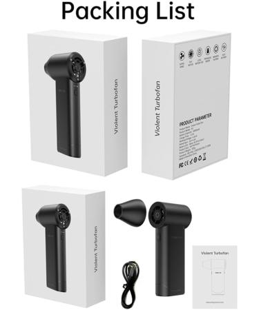 QISUO Hair Dryer 130 000RPM 52m/s Outdoor Cordless Handheld Jet Fan Compact High Speed Hair Dryer Portable Camping Turbofan Brushless Car Dust Blower - Buy Online on GoSupps.com