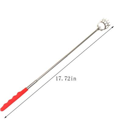 4 Pcs Telescopic Back Scratcher Message Tools for Instant Itching Relief Stainless Steel Soft Grip Telescopic Claw Back Massager Claw - Buy Online on GoSupps.com