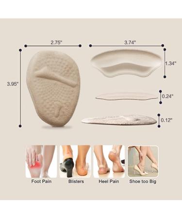 Heel Grips & Metatarsal Pads - No Slip Cushion Inserts for Loose Shoes | Reduce Foot Pain & Prevent Blisters - Buy Online on GoSupps.com
