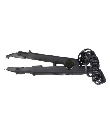 Hair extension iron Salon Tool Fusion Iron Keratin Professional Hairs Connector Adjustable Temperature Hair Extension Ducks Pliers Tongs(Black)