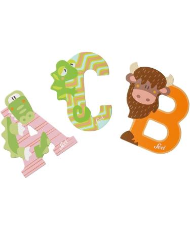 Sevi 83009 Tier Wood Letters - Impala Antelope | Educational Wooden Toys for Kids 3+ | Colorful Door Letters for Children's Rooms - Buy Online on GoSupps.com