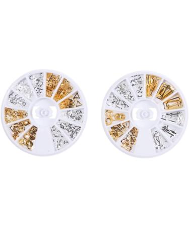 Healeved 6 Boxes Rivet Decoration Goldendoodle Accessories Gold Decor Diy Fingernail Patch Gold Trim Rhinestones Sequin Trim Metal Rivet Gold Circle Star Triangle Sequins Orange 3d - Buy Online on GoSupps.com