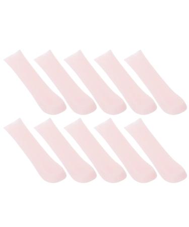 FRCOLOR 10pcs Ear Spoon Tips Ear Cleaner Replacement Tips Silicone Ear Wax Picker Cover Ear Spoon Sleeves Ear Wax Removal Tips Sleeves for Teens Adults Pink