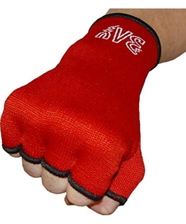 Bay slip bandages fist bandages elastic inner gloves for boxing gloves inner glove inner box gloves manuals boxing bandages boxing bandages 1 pair red size S M L XL bandage gloves boxing band gloves