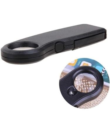 OUSIKA Magnifying Glass Foldable High-Definition 10x Magnifying Glass with Led Light Jewelry Stamp Coin Identification Tool Student Elderly Reading Magnifying - Buy Online on GoSupps.com