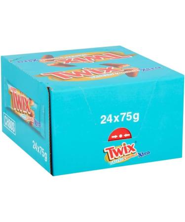  Twix Twix Xtra Pack of 24 Salted Caramel Chocolate Bars 75g - Buy Online on GoSupps.com
