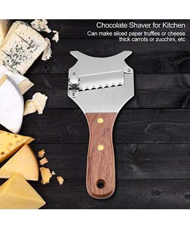 GOTOTOP Stainless Steel Truffle Cutter & Chocolate Cheese Razor | Adjustable Blade & Wooden Handle | Perfect for Cakes Chocolate & Casseroles - Buy Online on GoSupps.com
