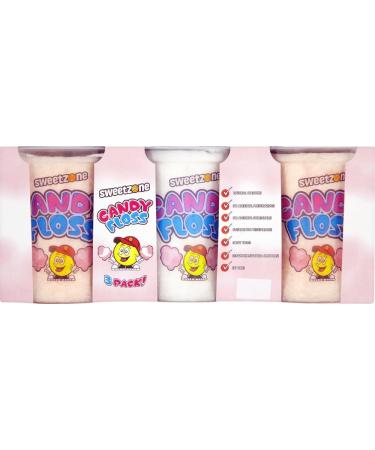 Sweetzone Candy Floss Halal Sweets Tub 20g x 12 Pack Sweets Bulk Retro Sweets Cotton Sweets Sweet Box Bulk Sweets Candy for Sweet Bags Sweet Tub Delight Bulk Candy - Buy Online on GoSupps.com