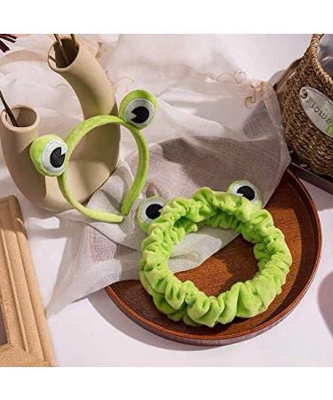 Green Frog Hairbands for Women - 2 PCS Washable Elastic Headbands for Thick Hair - Buy Online on GoSupps.com