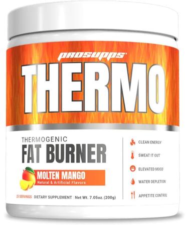 PROSUPPS Thermo Fat Burning Thermogenic Powder Weight Management and Pre Workout - Molten Mango - 7.05 Oz