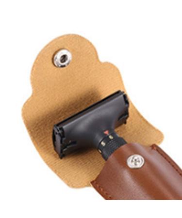 Travel Holder for Double Safety Razor | Pmandgk PU Leather Case for International Shipping - Buy Online on GoSupps.com