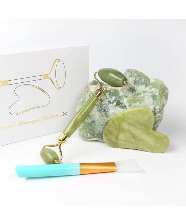 Face Massage Roller | Jade Roller & Gua Sha | Facial Beauty Tool for Anti-Aging & Relaxation - Buy Online on GoSupps.com