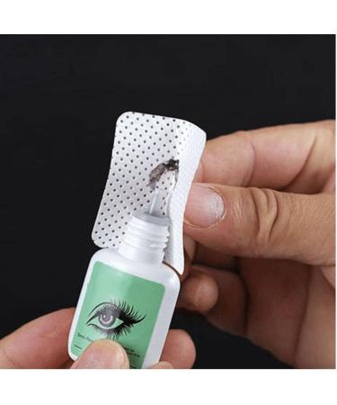 200pcs Lint Free Cotton Pads Eyelash Glue Remover Wipe Pads Glue Cleaner Pads for Extension Cleaning Cotton Pads - Buy Online on GoSupps.com