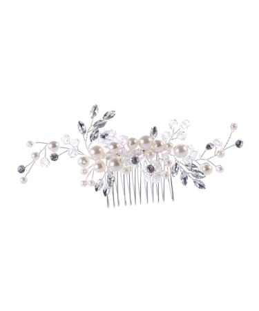 HAPINARY Wedding Hair Comb Tiara Comb for Bridal Crystal Hair Comb Bridal Hair Comb Hair up Wedding Bride Bride Comb