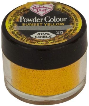 Rainbow Dust Edible Matt Powder Dust Colour 4g Sunset Yellow - Buy Online on GoSupps.com