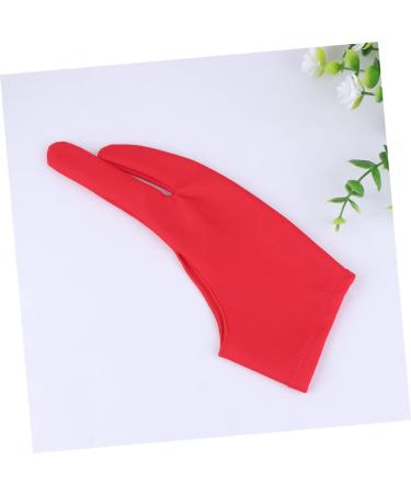 FRCOLOR Drawing Glove - 2 Pcs Art Gloves for Sketching Writing & Graphics | Gauntlet Style 2 Finger Mitten - Red Medium - Buy Online on GoSupps.com
