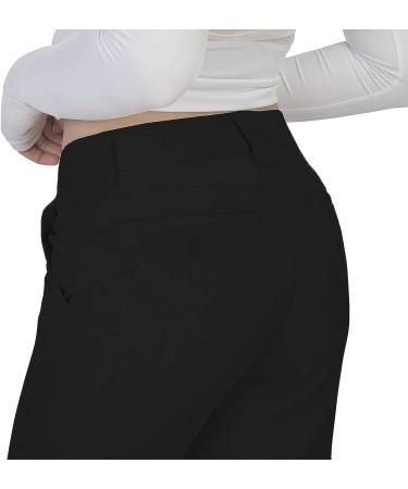 Women's Golf Pants - Stretch Lightweight Straight Leg Quick Dry - Black, Size 4 - Buy Online on GoSupps.com