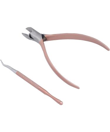 Verdant Touch Toenail Lifter Stainless Steel Toenail Nippers and Lifter Set Professional Ingrown Nail Pedicure Tools Rose Gold for Precision Nail Care - Buy Online on GoSupps.com