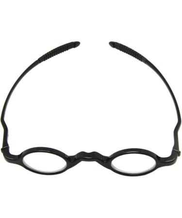 Meijunter Round Frame Reading Glasses for Men & Women - 1.0 to 4.0 Strengths - Stylish Black Readers - Buy Online on GoSupps.com