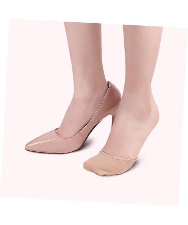 FOMIYES High Heel Pads - 4 Pairs Forefoot Cushion Socks for Comfort & Anti-Skid Grip | Breathable Sole Pads for High Heeled Shoes - Buy Online on GoSupps.com