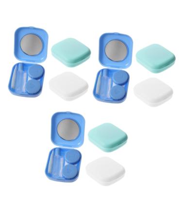Healeved 9 sentences Contact lens container Listing travel set glasses holder travel case for contact lenses eye lens organizer care solution storage box make-up mirror etui glasses frame