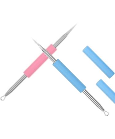 Acne Needle Double Head Comedone Acne Extractor Remover Stainless Needles Pimple Extractor Remove Tools (Color : Random Color) Random Color Blue Pink - Buy Online on GoSupps.com