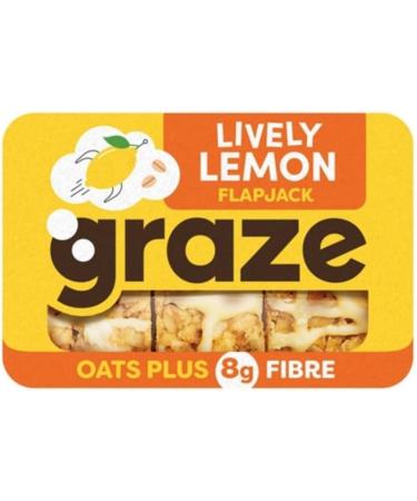 Graze Lively Lemon Flapjack Punnet (Pack of 9) - Buy Online on GoSupps.com
