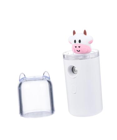 FOMIYES Moisturizer Mini Humidifier Facial Steamer Rechargable Travel Size Humidifier Face Steamer 3.8x3.8x10.8cm White