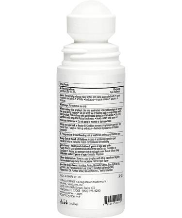 Cryoderm Pain Relieving Cold Therapy Roll-on 3oz - Pack of 2 - Buy Online on GoSupps.com
