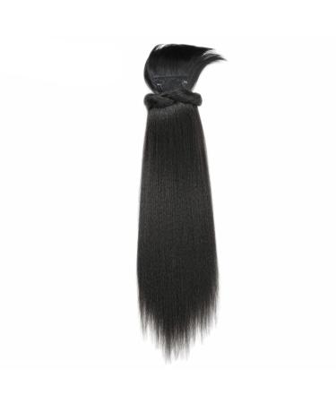 Clke 24-Inch Yaki Ponytail Extension - Long Synthetic Clip-In Ponytail for Afro Kinky Straight Hair - Buy Online on GoSupps.com