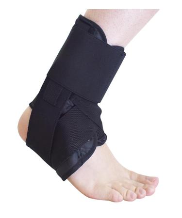1 Pack Ankle Brace for Men Women Breathable Adjustable Compression Ankle Support Wrap Foot Ankle Sleeve for Plantar Fasciitis Achilles Tendon Minor Sprains Sports Injuries Joint Pain Relief 3 Sizes (Large (Pack of 1))