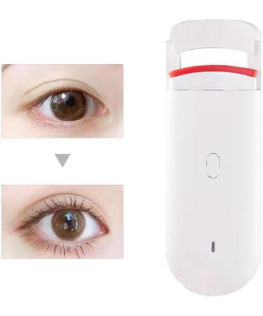Electric Eyelash Curler - Eyelash Curler Lash Tool | Waterproof Anti-Scalding Long-Lasting Lash Tool Fast Heating Makeup Accessories for Outing Daily Use Meeting Shopping Dating White - Buy Online on GoSupps.com