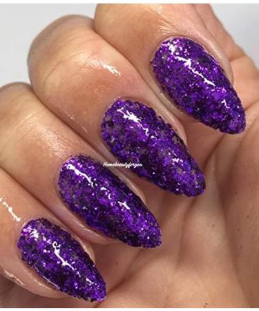 Bluesky Nail Gel Polish PURPLE GLITTER CADBURY SPARKLE S03N UV LED Soak Off 10ml - Buy Online on GoSupps.com
