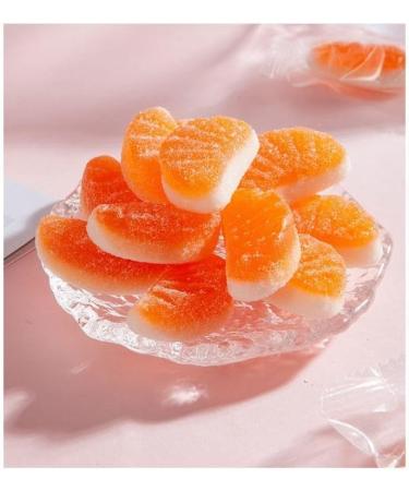 Orange fruit juice soft candy strawberry white peach fruit gummies fruit fudge snacks chewing candy assorted candies sweets children's candy casual fruit snack gift (Sweet Orange 70g) Sweet Orange 70g - Buy Online on GoSupps.com