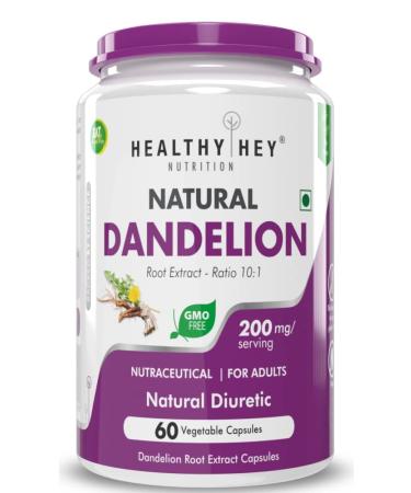 Sheltr Dandelion Root Extract - Natural - 10:1 Ratio - Natural Diuretic & Support Digestion 60 Vegetable Capsules