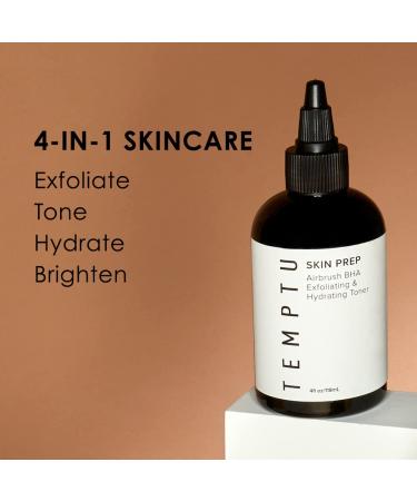 TEMPTU Skin Prep BHA Exfoliating Hydrating Toner - 5% Willow Bark Natural Facial Exfoliant - Buy Online on GoSupps.com