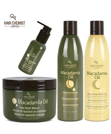 Macadamia Oil Hair Serum 4oz - Hair Chemist | Nourishing & Hydrating Formula - Buy Online on GoSupps.com