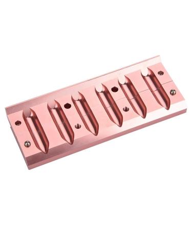 Dingln 12.1 DIY Lipstick Mold - Rose Gold Aluminum Alloy Lip Balm Maker Tool (6 Holes) for Perfect Custom Lip Products - Buy Online on GoSupps.com