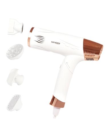 Hair Dryer 1800W Ionic Hair Dryer Travel Blow Dryer Foldable Handle 110000RPM High-Speed Brushless Motor for Fast Drying Blow Dryer with Auto-Cleaning Lightweight.